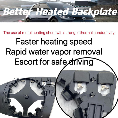 Passenger Side Mirror Glass Replacement for 2015-2021 Volkswagen VW Golf MK7, Golf Golf GTI, Golf R Golf SportWagen, Golf Alltrack, Jetta - Right ...